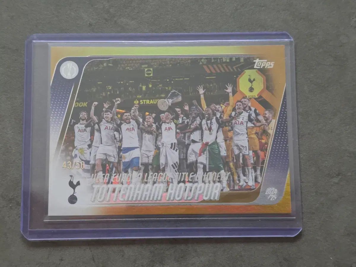 TOPPS UCC ソン・フンミン(SON HEUNGMIN) トッテナム(TOTTENHAM) ヨーロッパ(EUROPA)リーグ 優勝(CHAMPIONSHIP) セレモニー GOLD限定(LIMITED) カード(CARD)