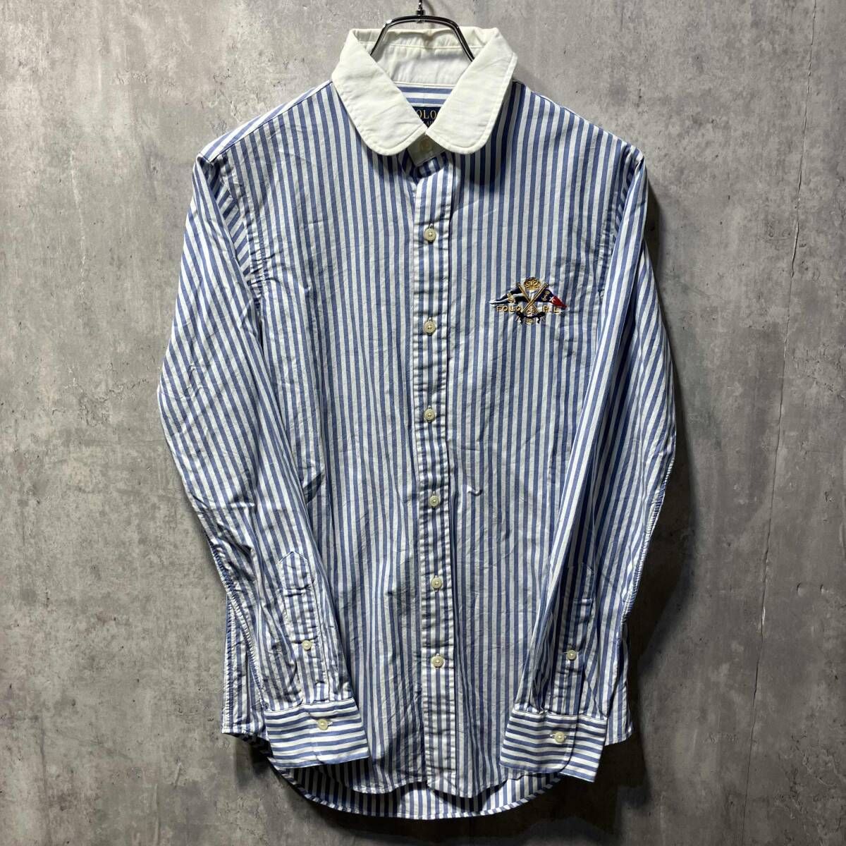 RALPH LAUREN エンブレム刺繍 長袖 羽織り 長袖シャツ 綿 
