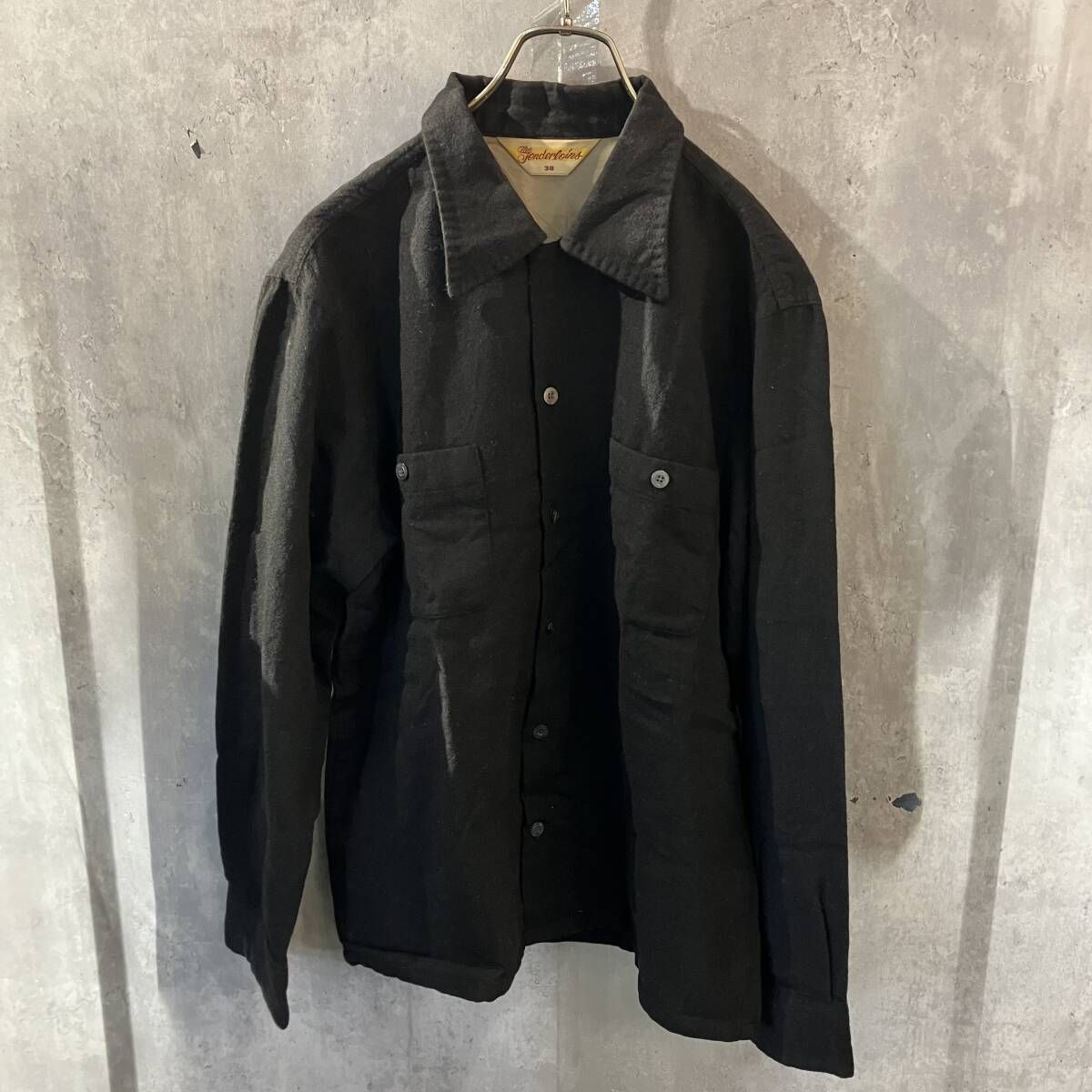 TENDERLOIN 長袖シャツ ウール長袖シャツ 36サイズ ブラック