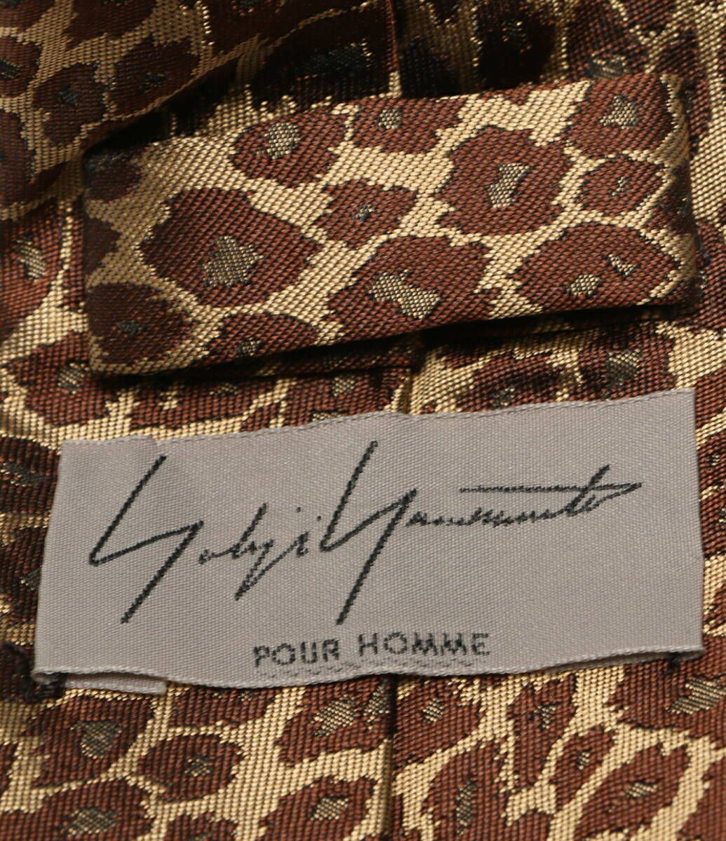 ヨウジヤマモトプールオム   2013aw  レオパードネクタイ Yohji Yamamoto - ヨウジヤマモトプールオム 2013aw レオパード