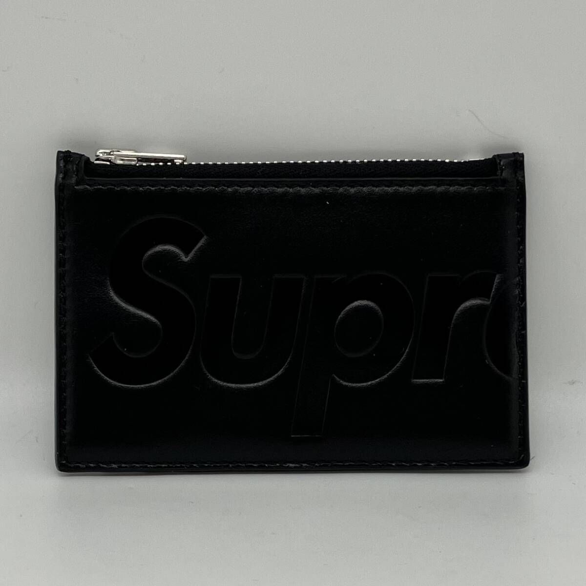 Supreme Leather Zip Card Holder 25SS Black シュプリーム レザー 