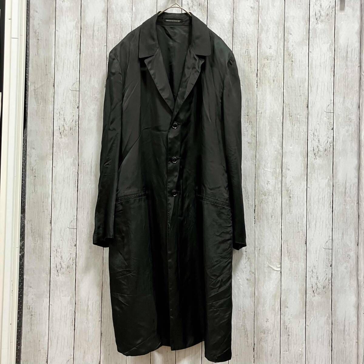 YOHJI YAMAMOTO/その他コート/16AW/スタッフコート／FR-C23-206／キュプラ／ブラック　ヨウジヤマモトM 2016-2017
