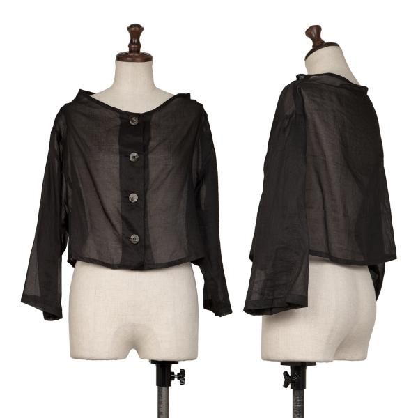 センソユニコSENSOUNICO 慈雨 シアーコットンショートジャケット 黒40