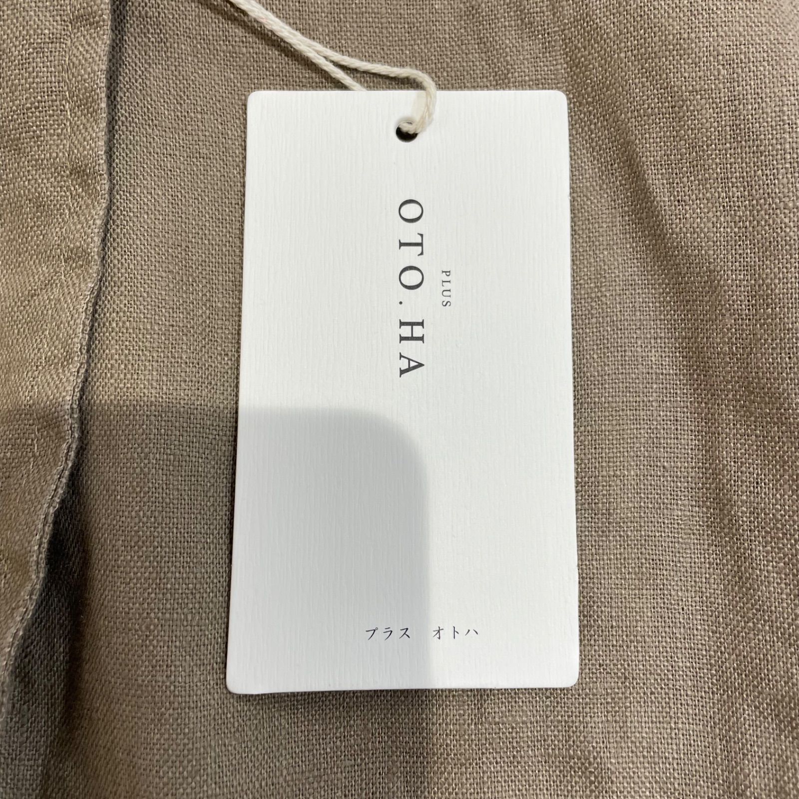 タグ付き未使用品 PLUSOTOHA プラスオトハ リネンテーラードジャケット 