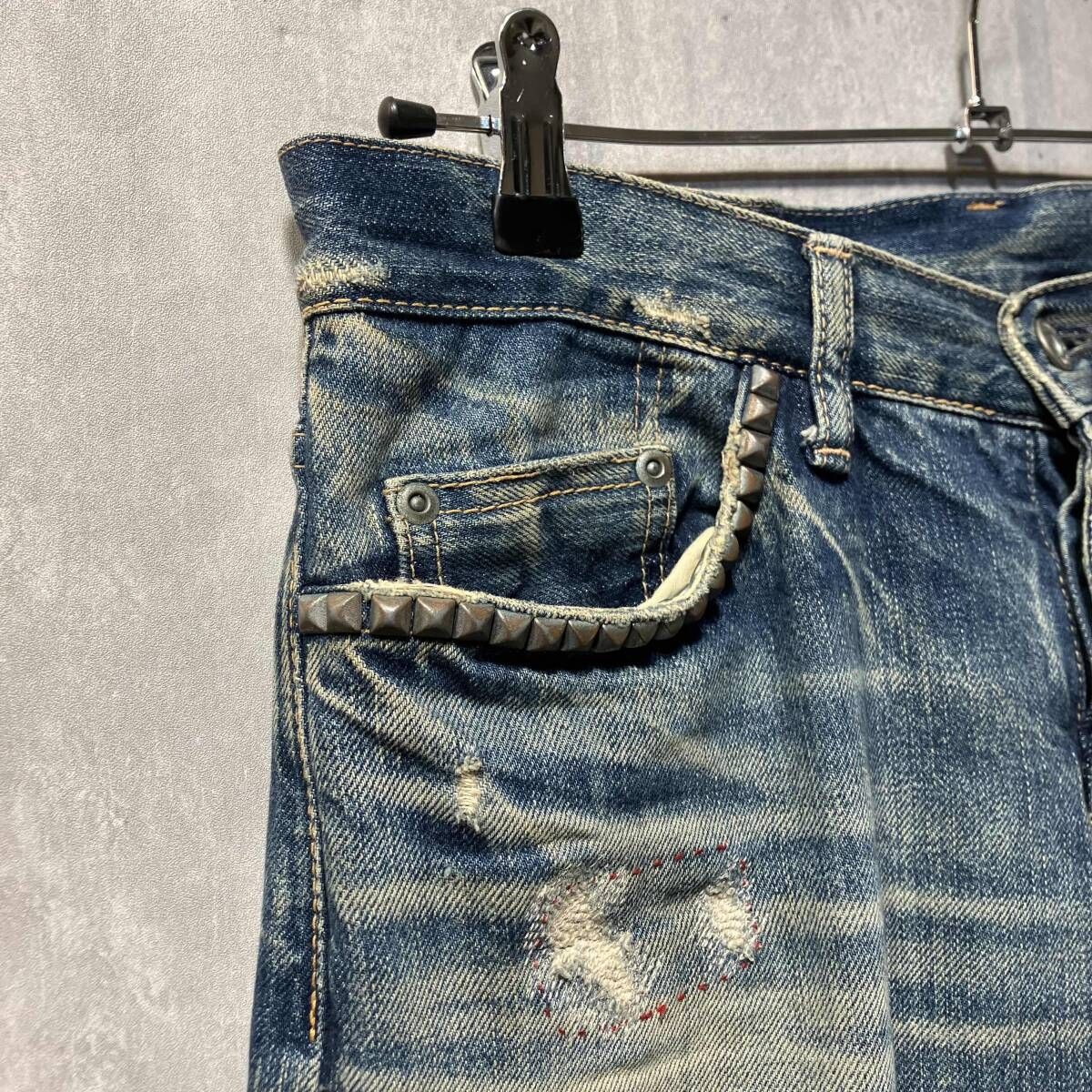 HYSTERIC GLAMOUR スタッズ デニムパンツ ヒステリックグラマー HG 