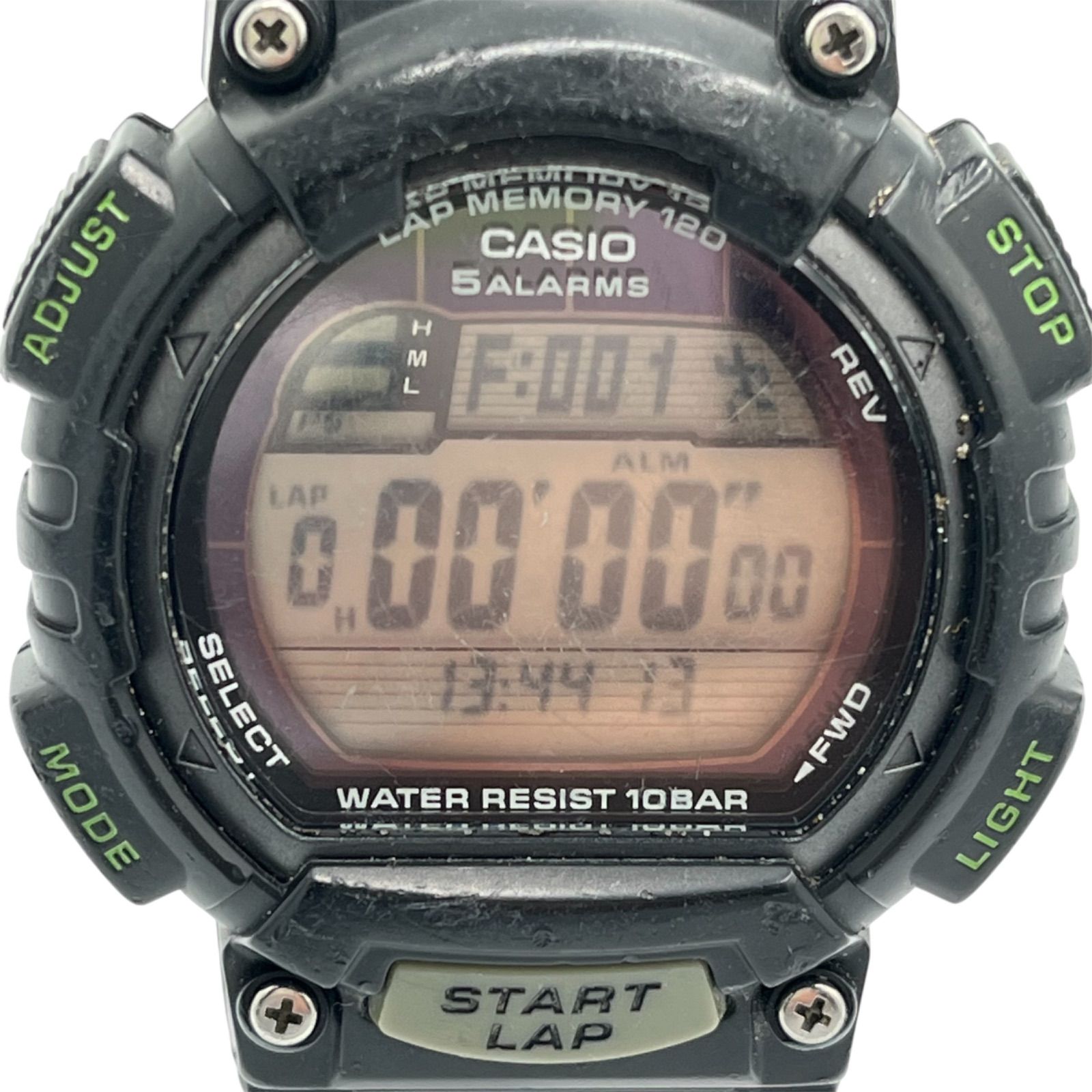 □ CASIO カシオ STL-S100H デジタル腕時計 10BAR防水 ストップ 