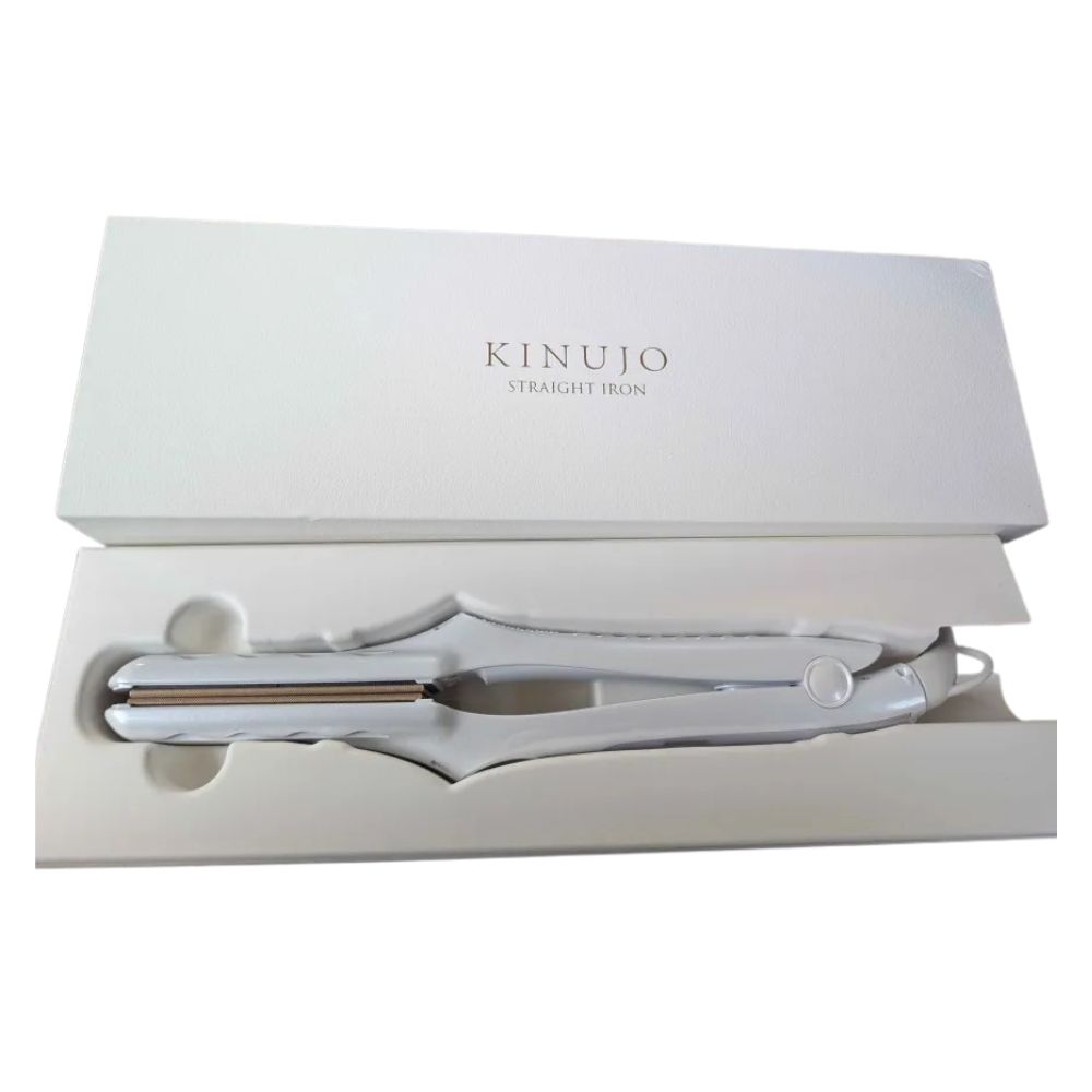 美品ほぼ新品 絹女 ストレートアイロン 型番LM225 ホワイト - メルカリ