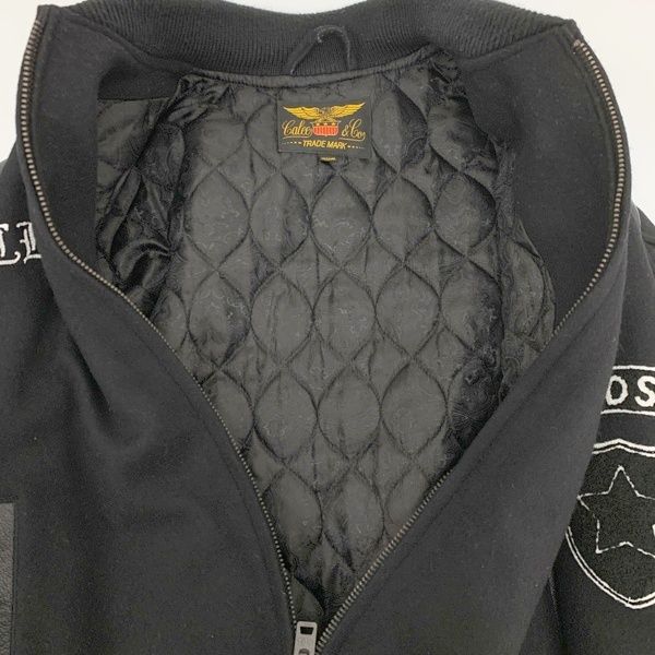 CALEE キャリー　ジャケット　M ベロア　ブルゾン　スタジャン　秋　冬 CALEE キャリー スタジャン ジャケット ブルゾン WOOL MELTON STADIUM