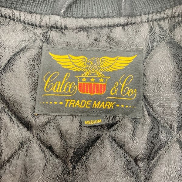 CALEE キャリー スタジャン ジャケット ブルゾン WOOL MELTON STADIUM