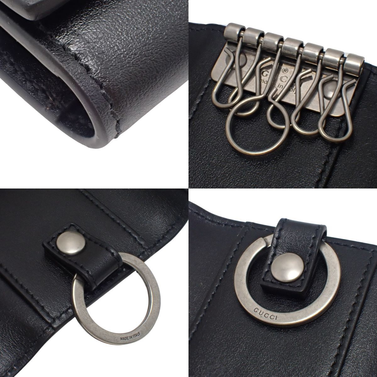 GUCCI(グッチ) GGマーモント 6連 キーケース キーリング付き レザー