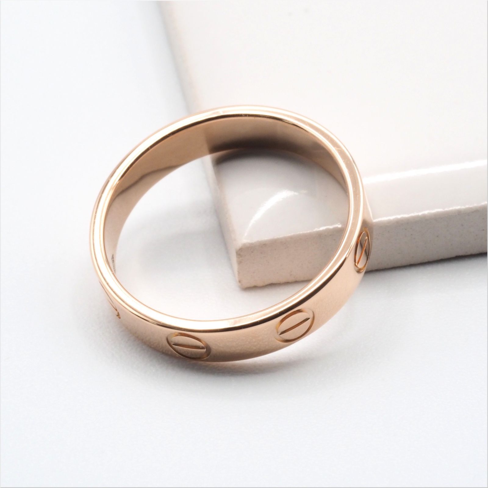 Cartier カルティエ LOVE リング SM ミニラブ #49(約9号) ピンク 