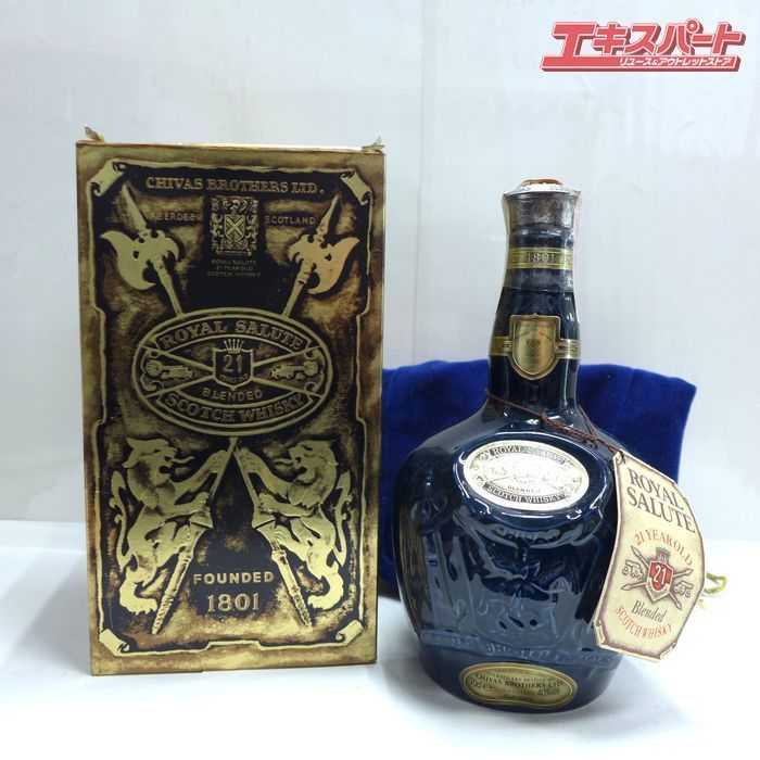 【未開栓・完品】ロイヤルサルート 21年 青 70CL 陶器ボトル 箱・袋付 楽天市場】【未開栓】ROYAL SALUTE ロイヤルサルート 21年 青陶器