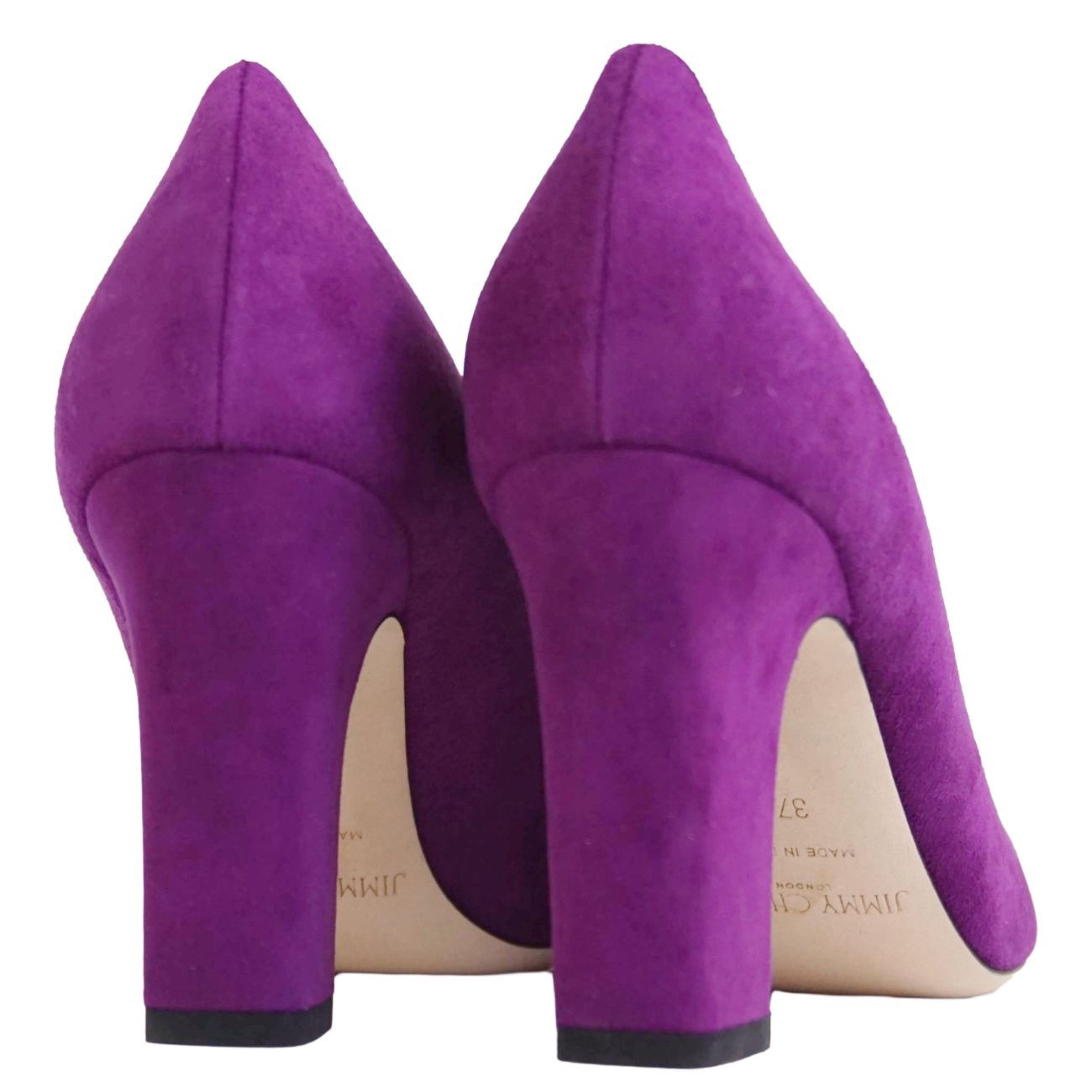 未使用 ジミーチュウ JIMMY CHOO パンプス スウェードレザー ヒール 