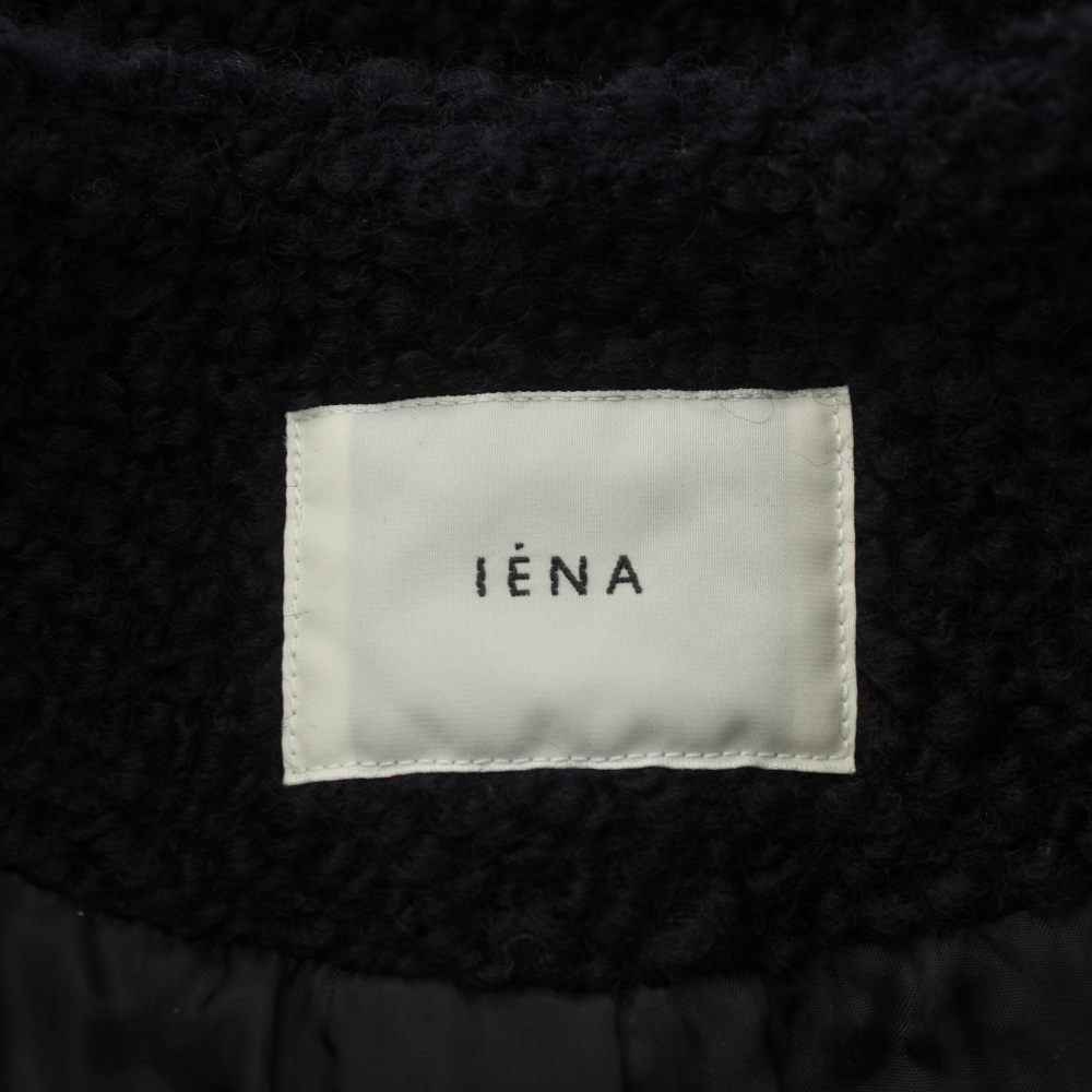 イエナ IENA 22AW ブークレウールトラペーズコート ノーカラー イエナ IENA 22AW ブークレウールトラペーズコート ノーカラー