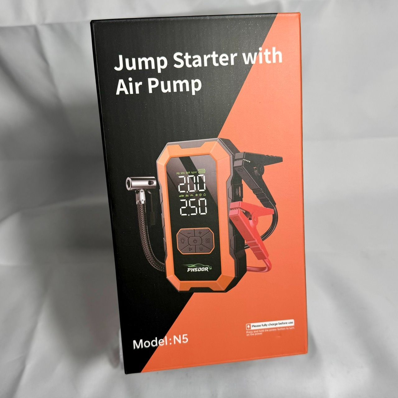 ジャンプスターター 空気入れ 8000A 25000mAh 車用エンジンスターター 