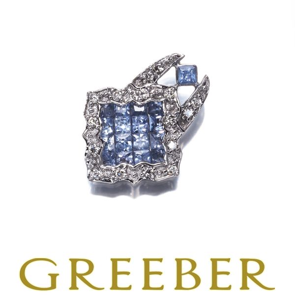 レ・エッセンシャル ペンダントトップ サファイア ダイヤ ダイヤモンド