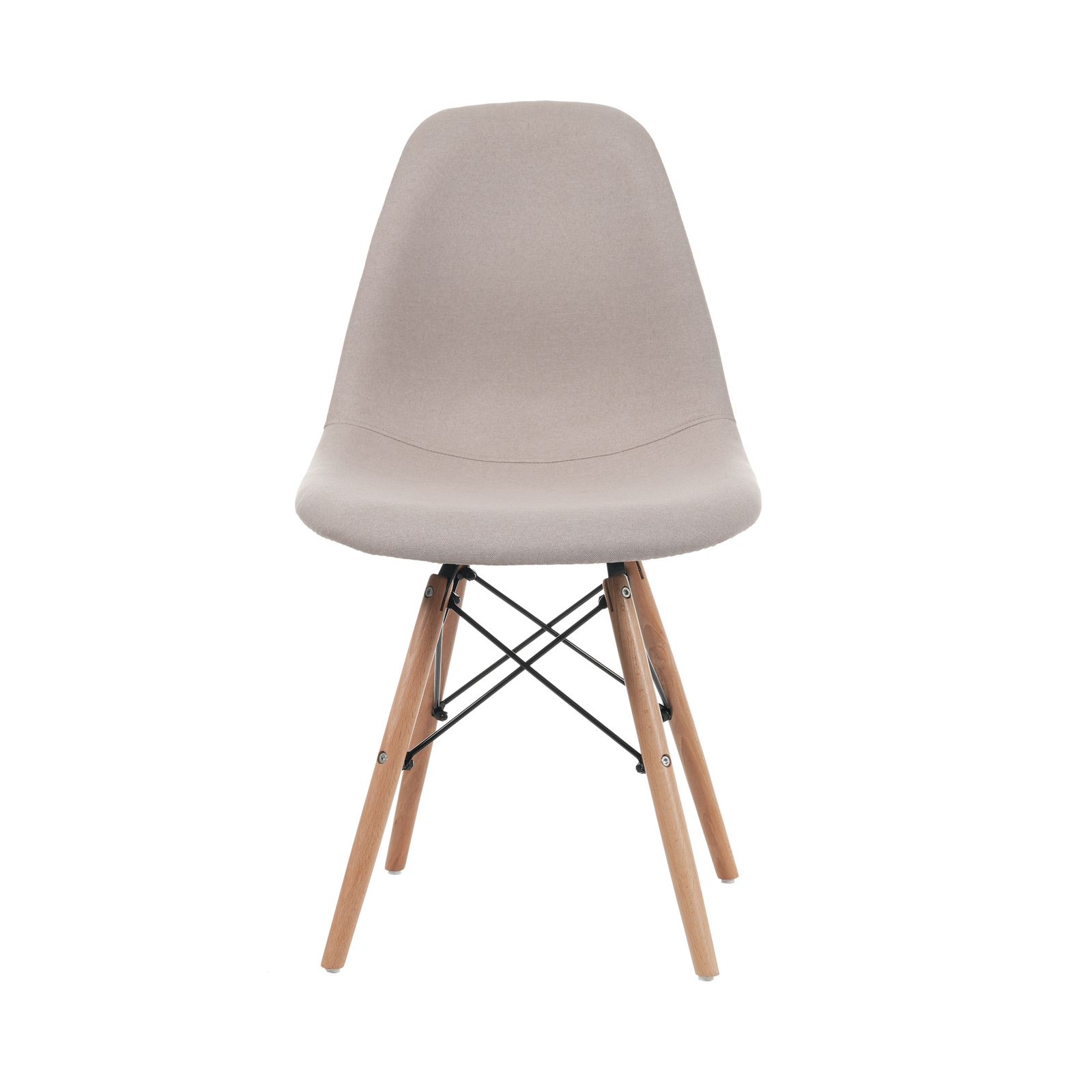 【グレージュ座面＆ナチュラル脚】【ファブリック】 イームズチェア リプロダクト ダイニングチェア ダイニングチェアー イームズチェア DSW eames イームズ チェアー DSW イームズ椅子 チェア イームズチェアー 木脚 椅子