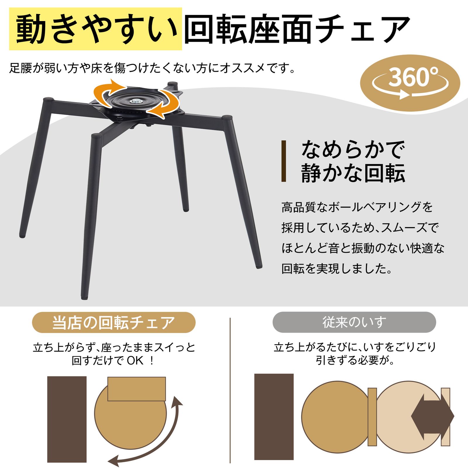 3&frasl;15(日)0時~クーポン5％引 【2脚】ダイニングチェア 2脚セット  お掃除ロボット対応 肘付き PU ハーフアーム 椅子 おしゃれ 北欧　頑丈 イス 食卓椅子 収納便利 360度回転可能な座面 クッション座面 お掃除ロボット対応