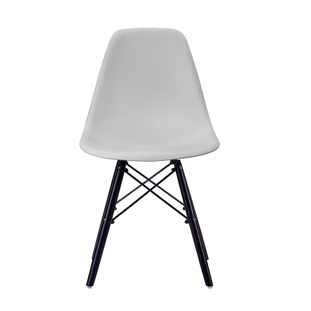 【4脚セット】【グレー座面＆ダークブラウン脚】イームズチェア リプロダクト ダイニングチェア ダイニングチェアー イームズチェア DSW eames イームズ チェアー DSW イームズ椅子 チェア イームズチェアー 木脚 椅