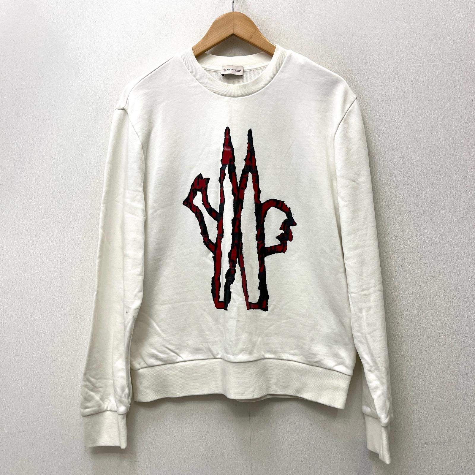【加古川店】 中古 MONCLER | モンクレール スウェット 国内正規品 F10918G70010 ホワイト サイズ：L 【108】 加古川店】 中古 MONCLER | モンクレール スウェット 国内正規品