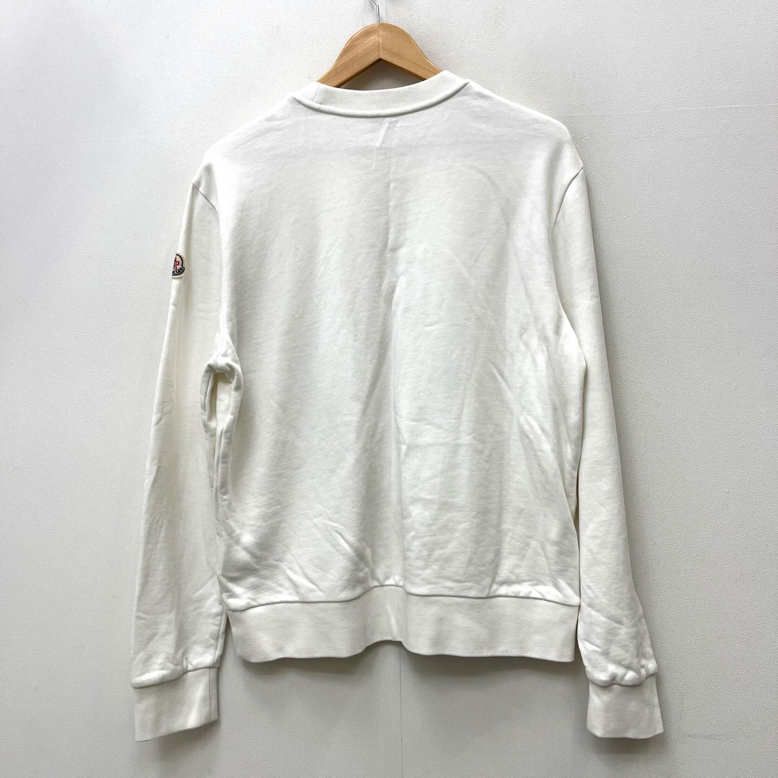 【加古川店】 中古 MONCLER | モンクレール スウェット 国内正規品 F10918G70010 ホワイト サイズ：L 【108】 加古川店】 中古 MONCLER | モンクレール スウェット 国内正規品