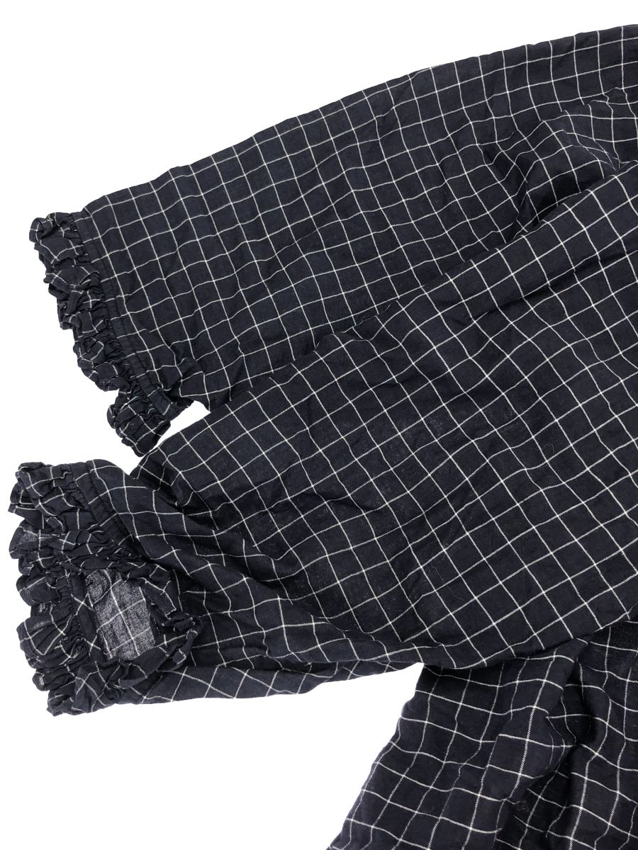 Khadi and Co Bess Nielsen (カディアンドコー) VENCE フリルブラウス ネイビー FREE Khadi and Co Bess Nielsen (カディアンドコー) VENCE フリルブラウス
