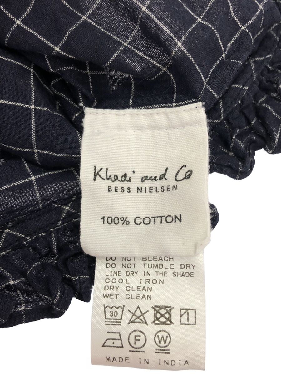 Khadi and Co Bess Nielsen (カディアンドコー) VENCE フリルブラウス ネイビー FREE Khadi and Co Bess Nielsen (カディアンドコー) VENCE フリルブラウス