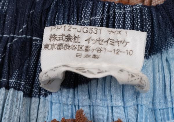 プリーツプリーズPLEATS PLEASE フラワーメッシュテーププリーツ