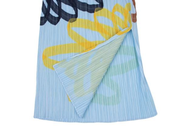 プリーツプリーズPLEATS PLEASE フラワーメッシュテーププリーツ