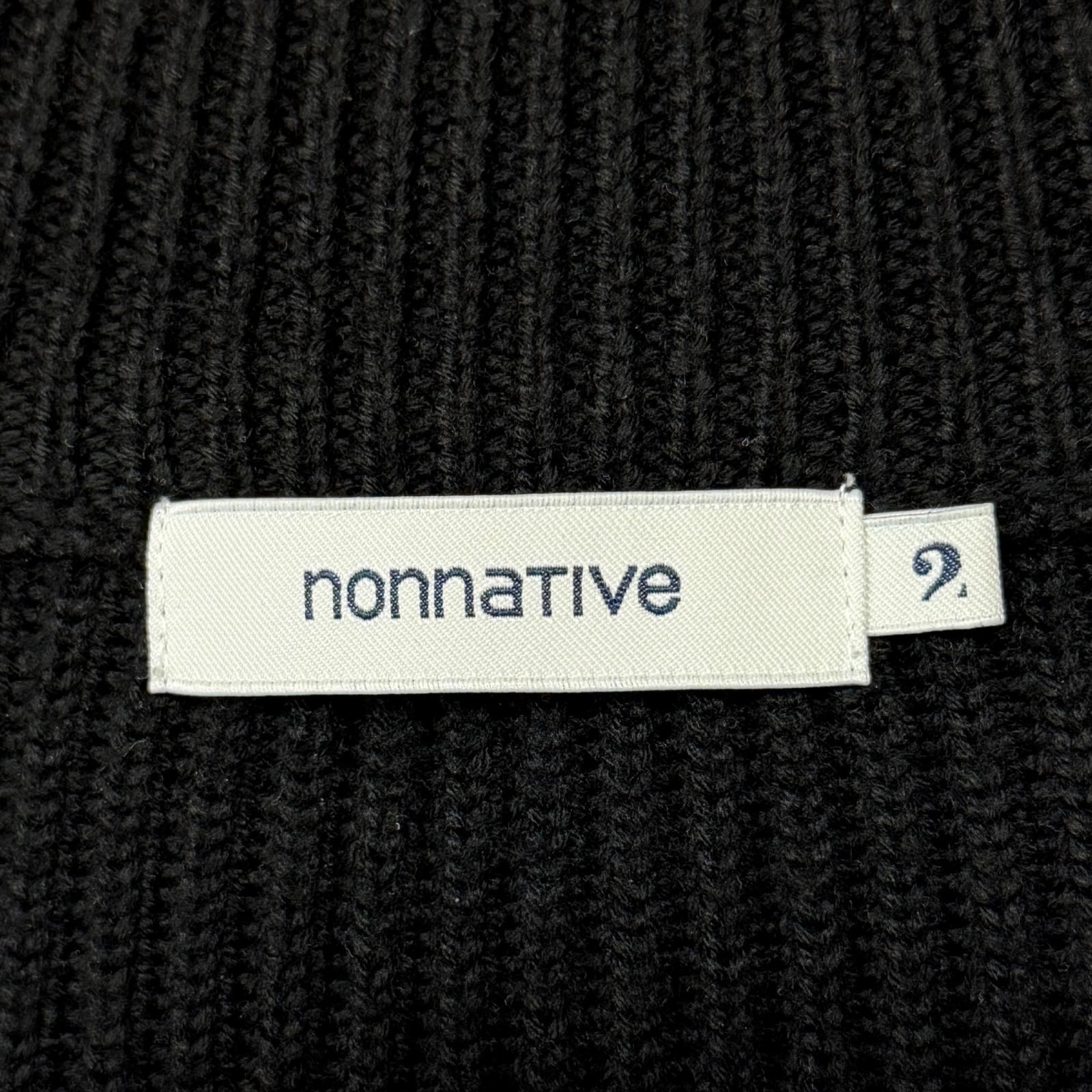 参考上代61380円 nonnative 23AW WORKER RIB ZIP UP SWEATER MERINO 