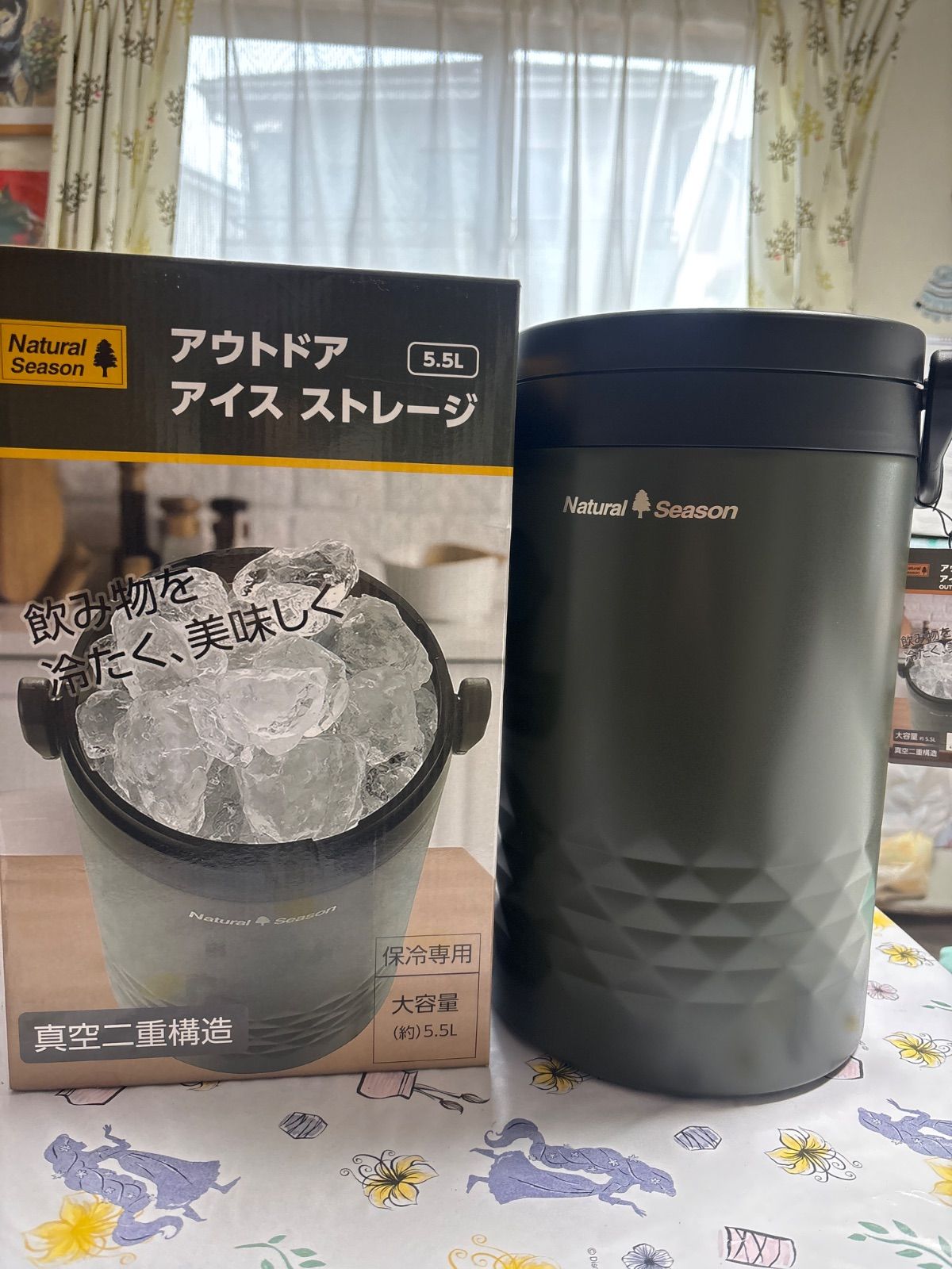 コメリ Natural Season アウトドア アイスストレージ 5.5L【中古・未 