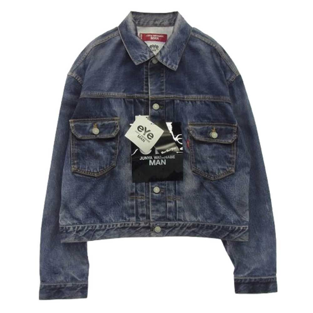 ジュンヤワタナベコムデギャルソンマン 25SS WO-910-100 × BerBerJin × Levi's ナイロン ツイル インク ジェット プリント 507XX 2nd 転写 デニム ジャケット【新古品】【未使用】【中古】