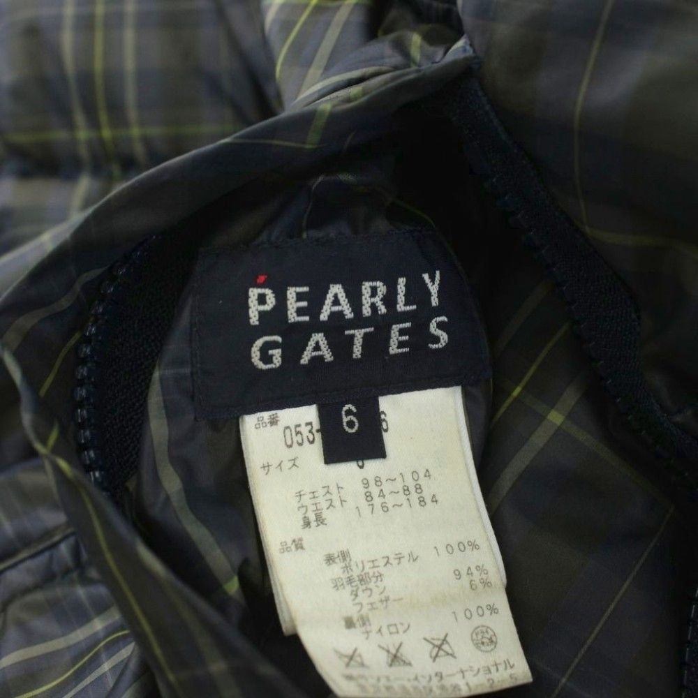 パーリーゲイツ PEARLY GATES リバーシブル ダウンジャケット チェック