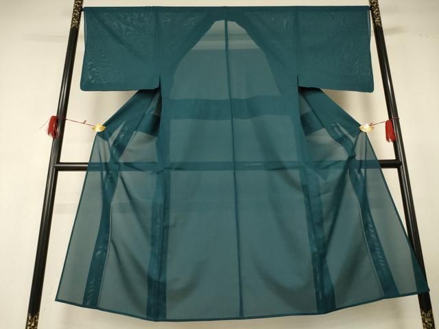 平和屋着物*夏物 男性 色無地 絽 虫襖色 洗える着物 AABF9510jd