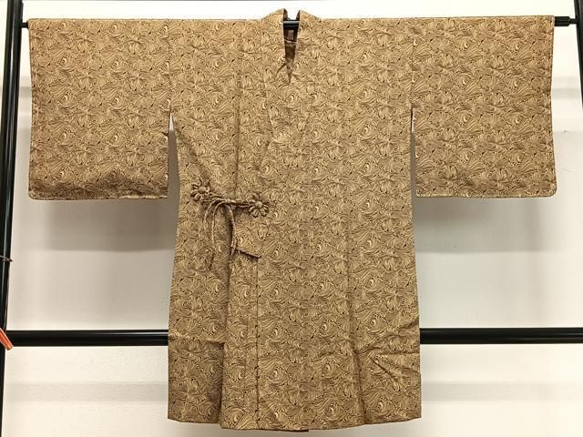 平和屋本店□極上 道中着 ロング丈 花唐草間道 逸品 DZAA4256kh5 平和