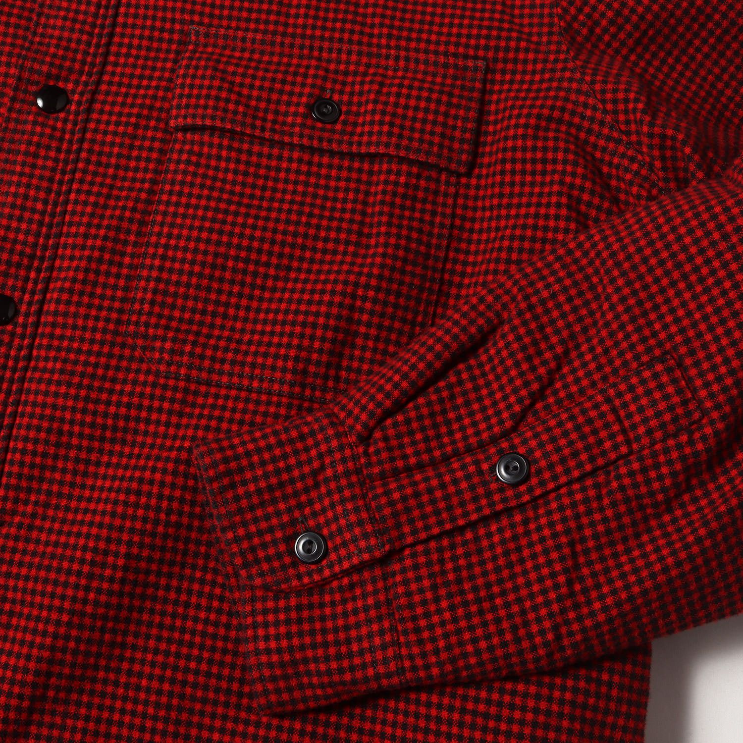 美品】RRL ダブルアールエル シャツ レッド ブラック 赤黒 サイズ:XL 
