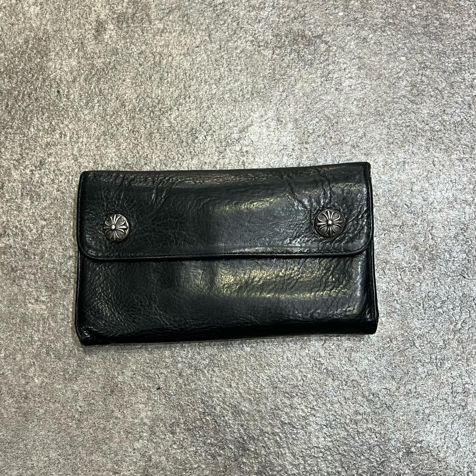 CHROME HEARTS ウェーブウォレット レザー長財布 クロムハーツ