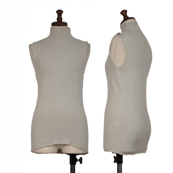 イッセイミヤケハートISSEY MIYAKE HaaT パイルハイネックノースリーブ