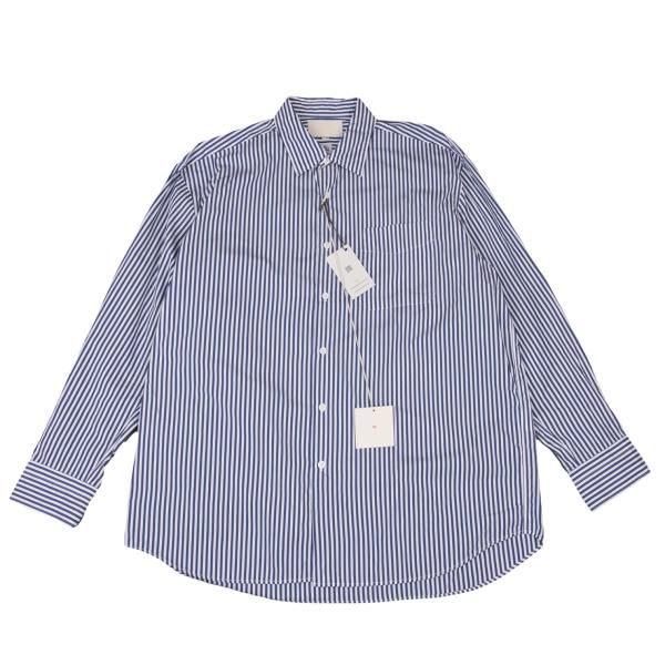 YOKO SAKAMOTO / ヨーコサカモト | コットンストライプシャツ | S | グレー | レディース YOKO SAKAMOTO◇21ss/ヨーコサカモト長袖シャツ/L/コットン/WHT