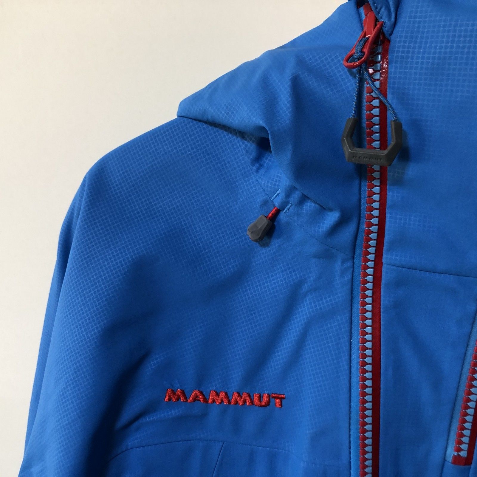 s795 美品 MAMMUT マムート スキーウエア 上下セット ブルー レッド XS