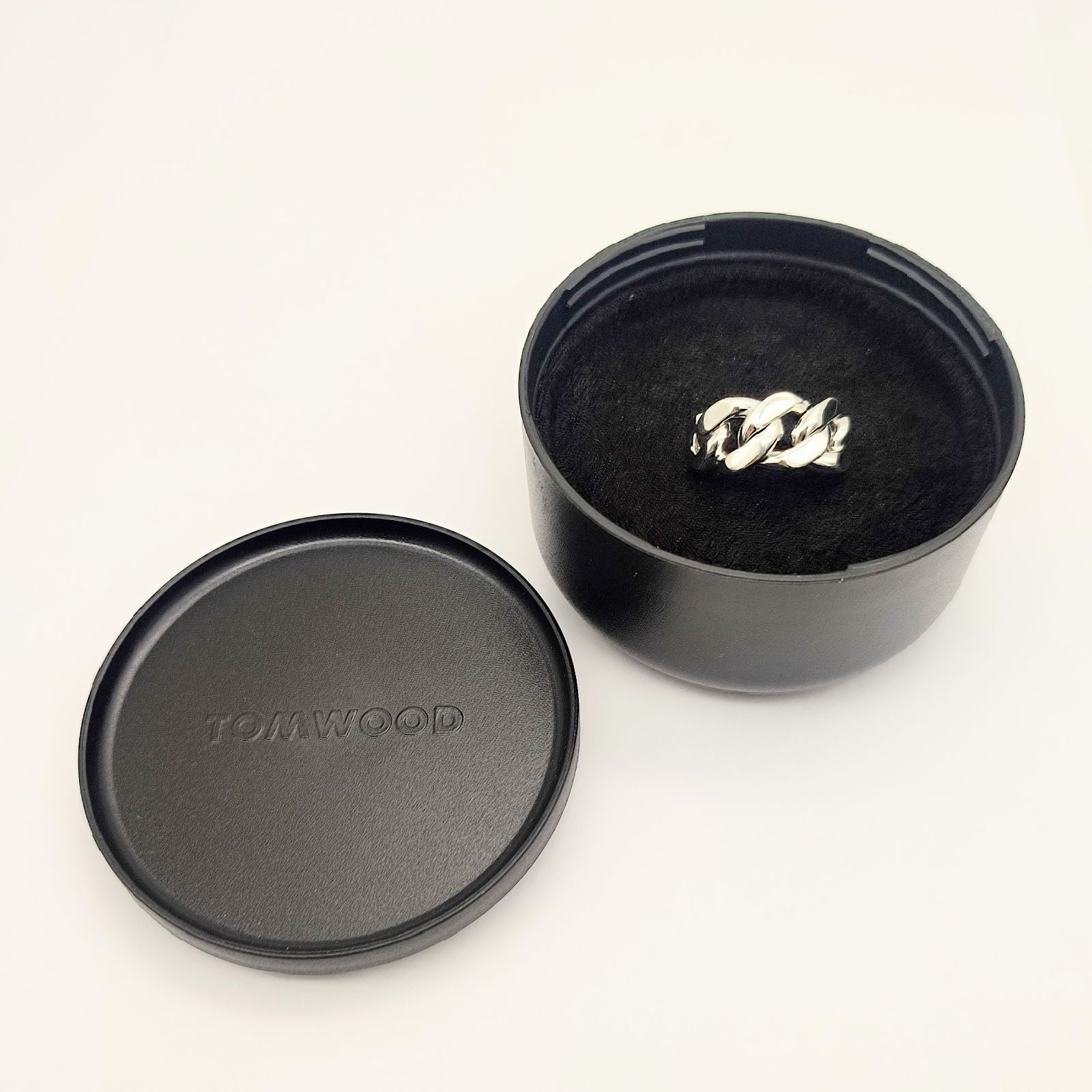 美品】Tom Wood トムウッド Dean Ring ディーンリング チェーン SILVER