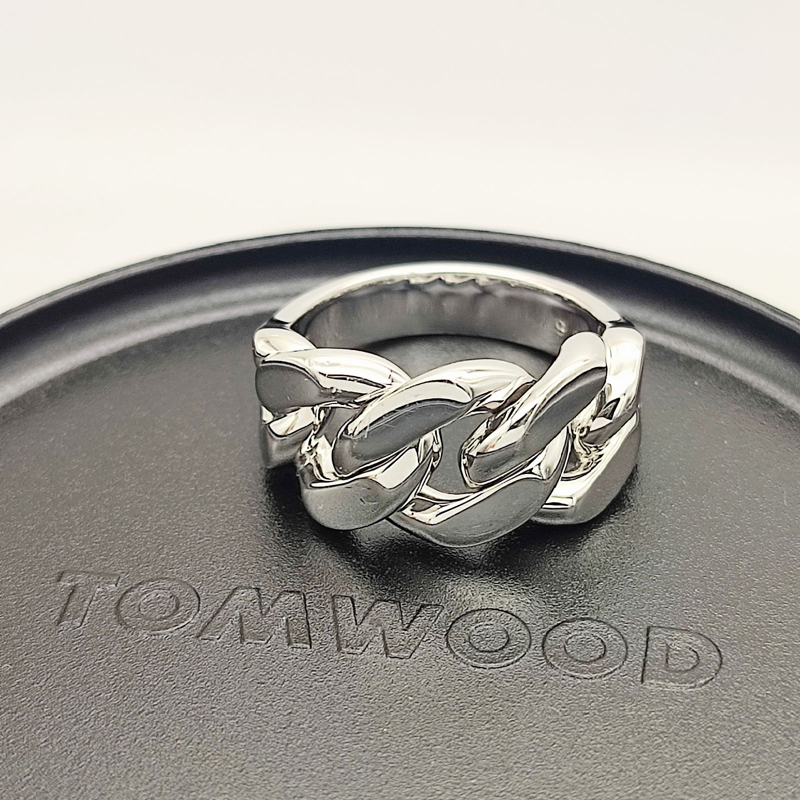 美品】Tom Wood トムウッド Dean Ring ディーンリング チェーン SILVER