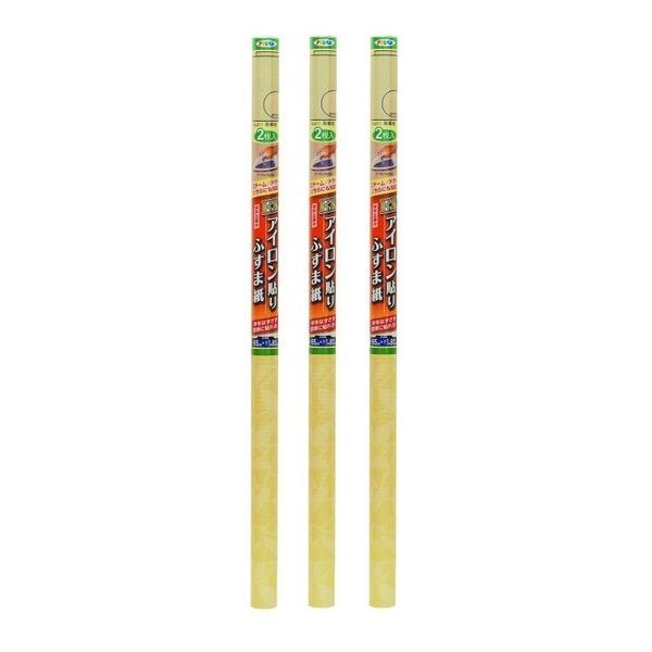 アサヒペン ＥＸアイロン貼りふすま紙 ２枚入り Ｎｏ．２１１蔦模様 3本セット