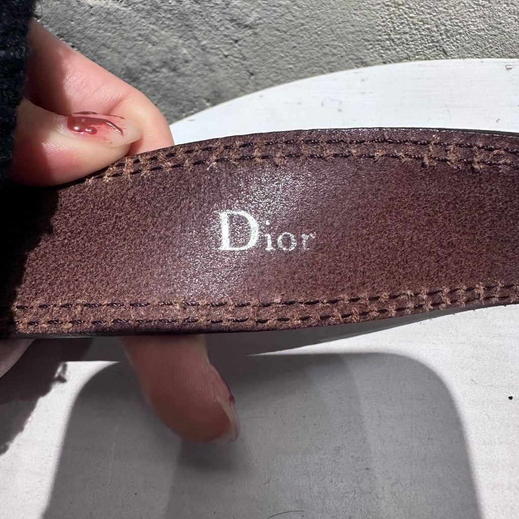 Dior Homme ブラウンレザーベルト Dior HOMME ディオールオム 05SS Leather Belt レザーベルト ブラウン