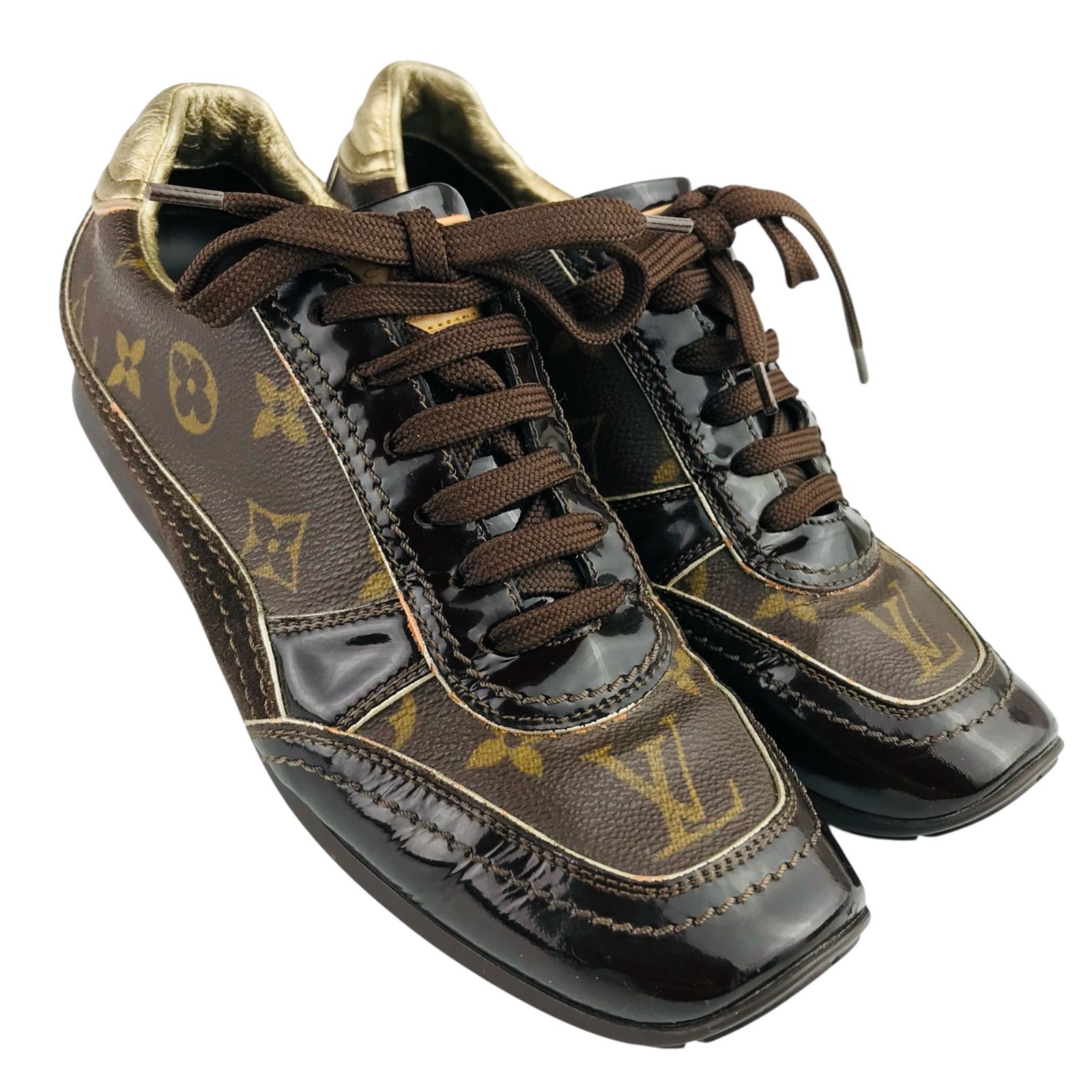 美品☆LOUIS VUITTON・ルイヴィトン・レディース レザー切替し 