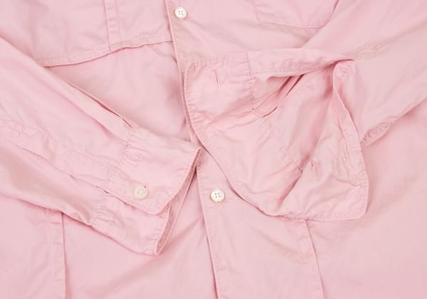 コムデギャルソン オムCOMME des GARCONS HOMME インサイドアウトパネル切替シャツ ピンクL メンズ コムデギャルソン オムCOMME des GARCONS HOMME インサイド