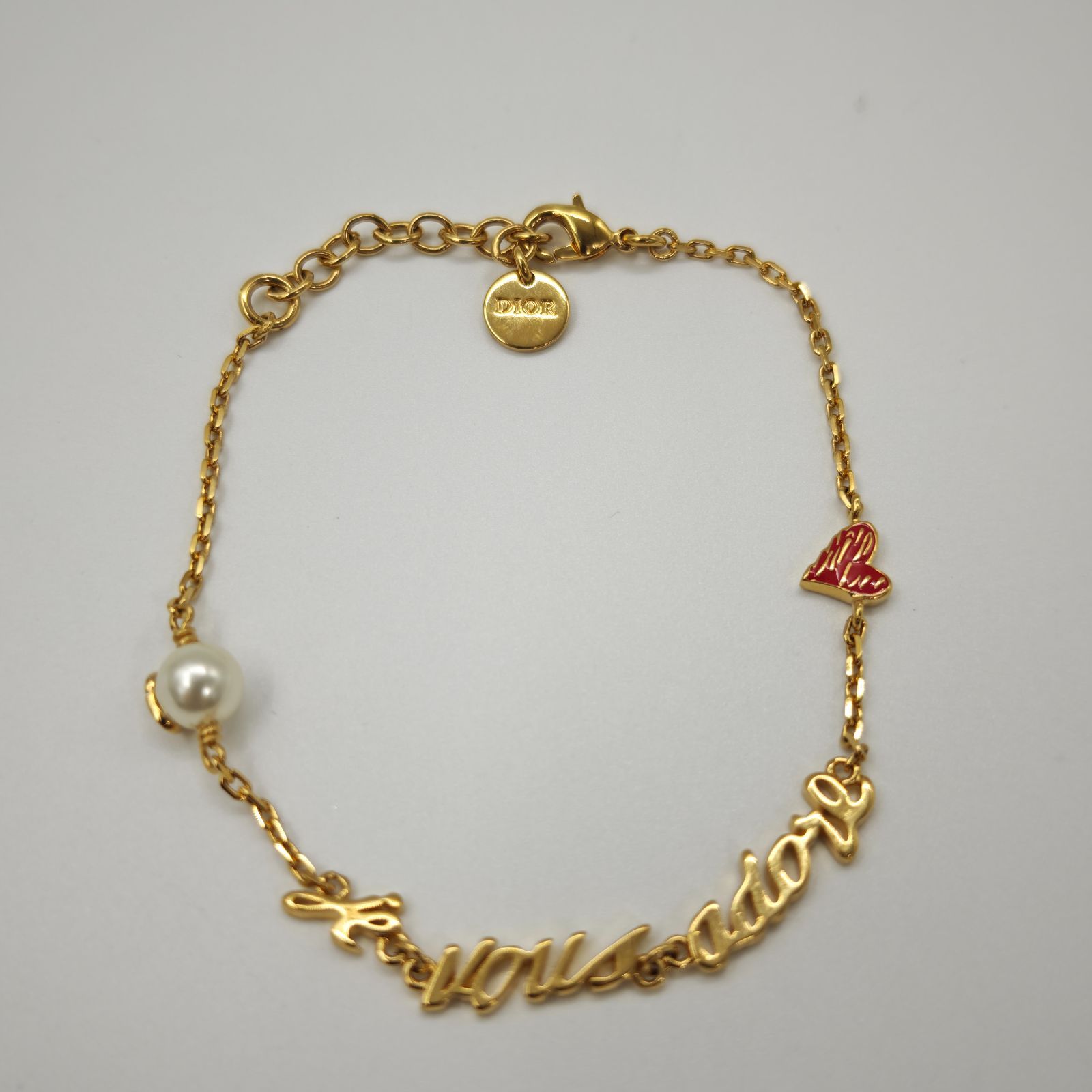 中古】Christian Dior ブレスレット Amour Je Vous Adore - メルカリ