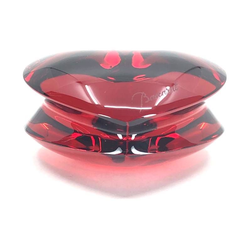 美品・箱付き】Baccarat バカラ／ザンザン ハート レッド ペーパー
