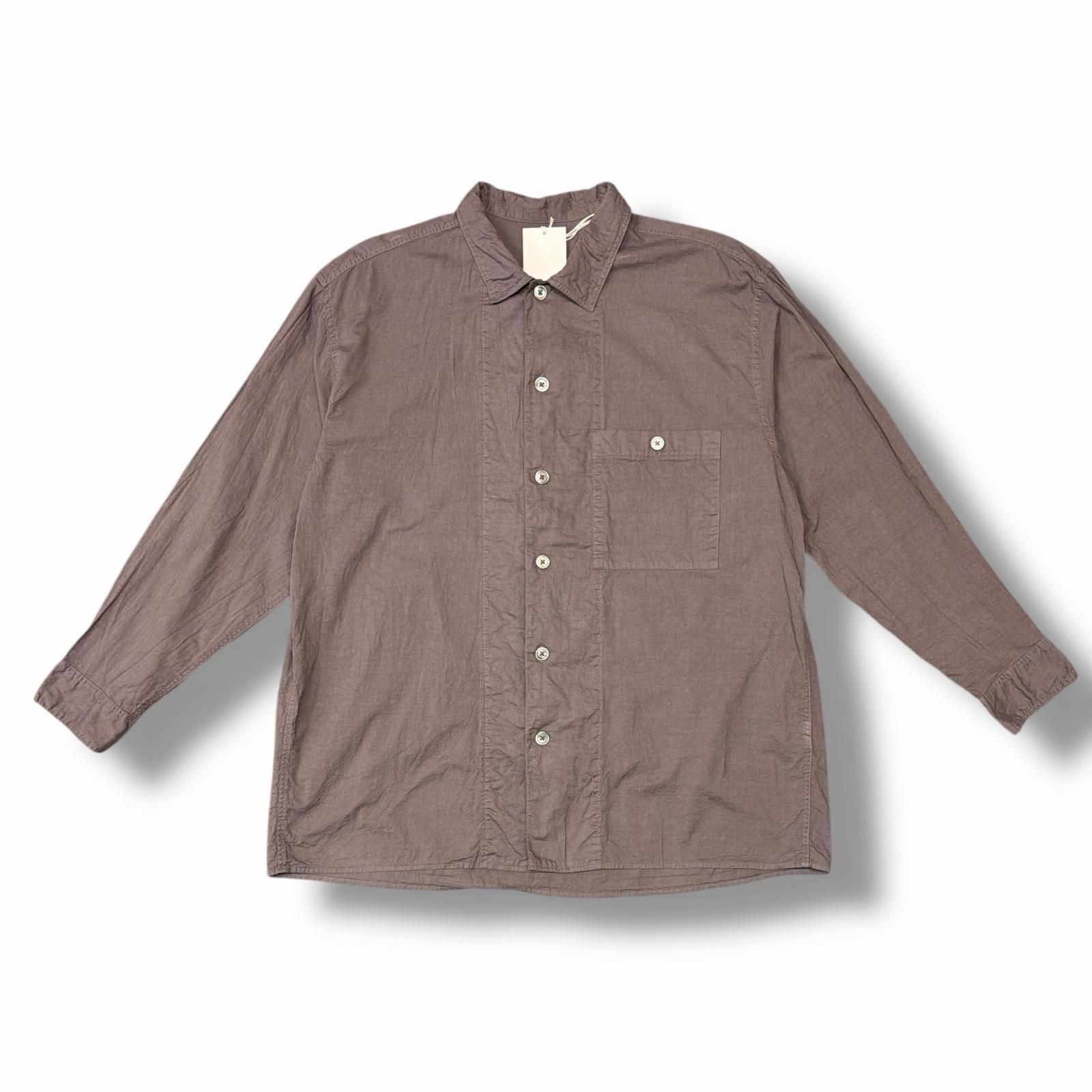 参考上代31900円 未使用 holk CottonLinen Shirt コットンリネンシャツ