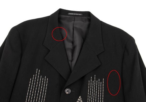 ヨウジヤマモトプールオムYohji Yamamoto POUR HOMME ウールギャバ